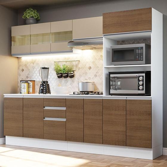 Imagem de Armário de Cozinha Completa 100% MDF 250 cm Smart Madesa 02