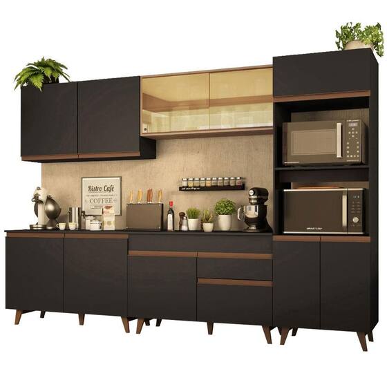 Armário de Cozinha Completa 310cm Reims Madesa 01