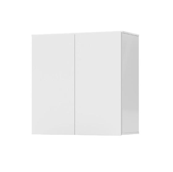 Armário de Cozinha e Lavanderia com 2 Portas Duplo Aéreo Módulo Suspenso Itália Branco EJ Móveis Menor preço em Armário de Cozinha e Lavanderia com 2 Portas Duplo Aéreo Módulo Suspenso Itália Branco EJ Móveis