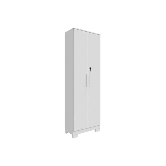 Imagem de Armário de Cozinha Modulado Bordo 2 Portas c/ Chave 32cm Branco - Ronipa