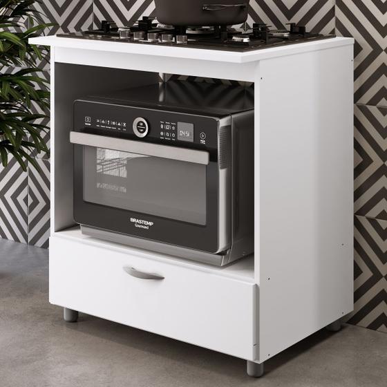 Armário De Cozinha Para Forno E Cooktop 5 Bocas 1 Gaveta Bl151 Branco - Completa Móveis é boa?