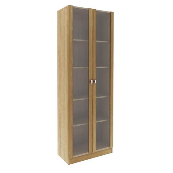 Imagem de Armário Estante com 2 Portas de Vidro ME4115 Amêndoa Tecnomobili