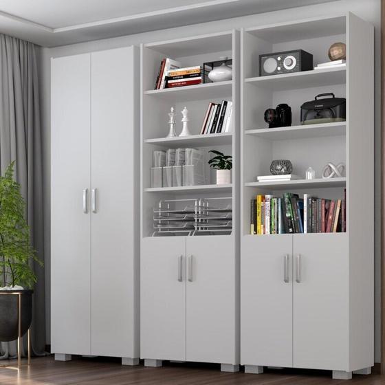 Imagem de Armário Estante Multiuso Office Livreiro com 6 Portas 181,5cm