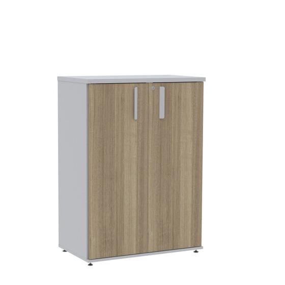 Imagem de Armário Intermediário 02 Portas Pivotante Aic1100 Cinza/Noce Naturalle