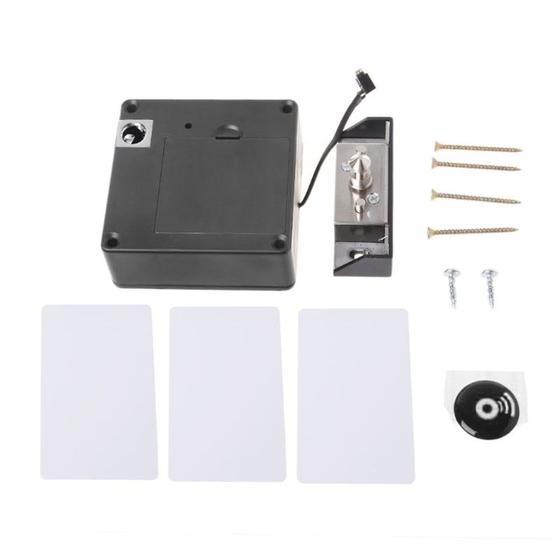 Armário Invisível Eletrônico RFID Fechadura Oculta Chave sem chave Armário do sensor de fechaduras - Preto Menor preço em Armário Invisível Eletrônico RFID Fechadura Oculta Chave sem chave Armário do sensor de fechaduras - Preto