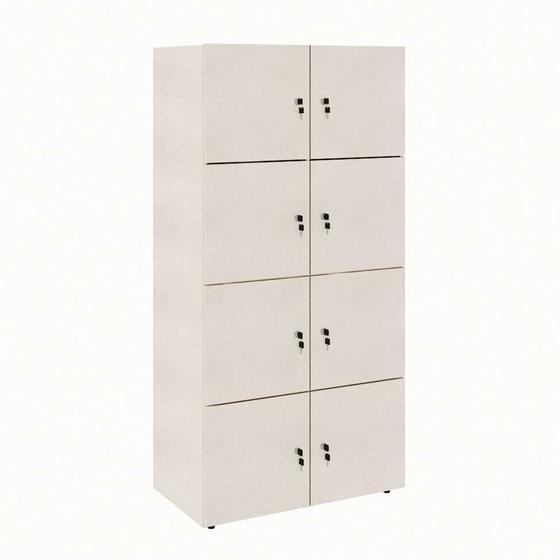 Imagem de Armário Locker Duplo Module 8 PT Off White