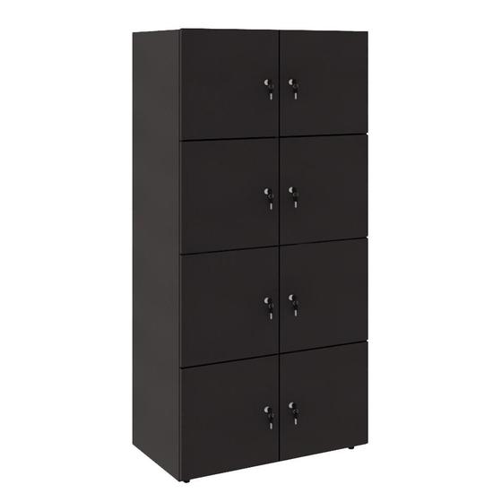 Imagem de Armário Locker Duplo Module 8 PT Preto