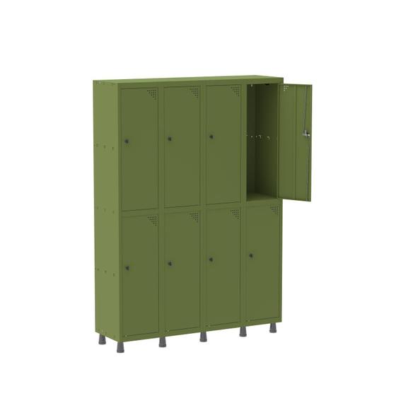 Imagem de Armário Locker Guarda-Volume 8 Portas Aço GRP 504/8 Pandin