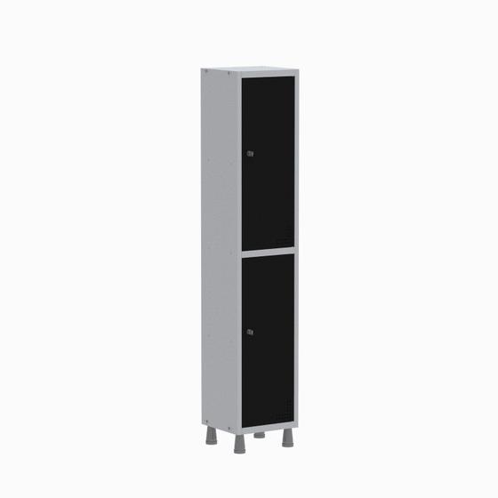 Imagem de Armário Locker Guarda Volume Aço Light 2 portas 34,5x179,5cm