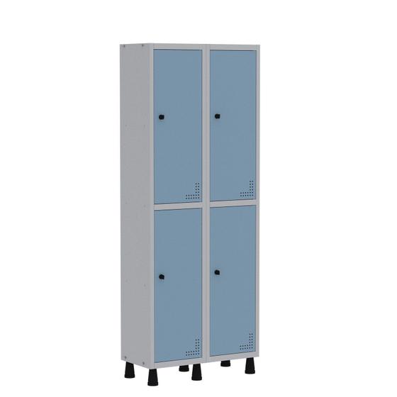 Imagem de Armário Locker Guarda Volume Aço Light 4 portas 69x179,5cm