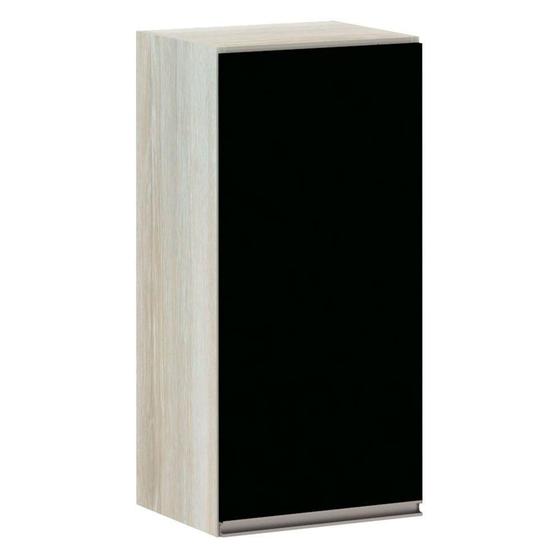 Imagem de Armário Luciane 35cm 1 Porta Luci Legno Crema C/Preto