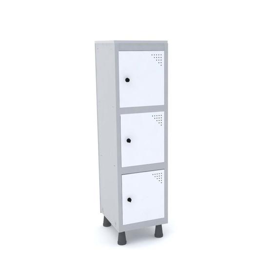 Imagem de Armário Mini Roupeiro 3 Portas Aço MGRP 501/3