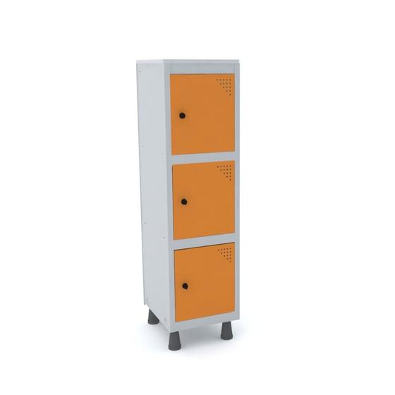 Imagem de Armário Mini Roupeiro 3 Portas Aço MGRP 501/3