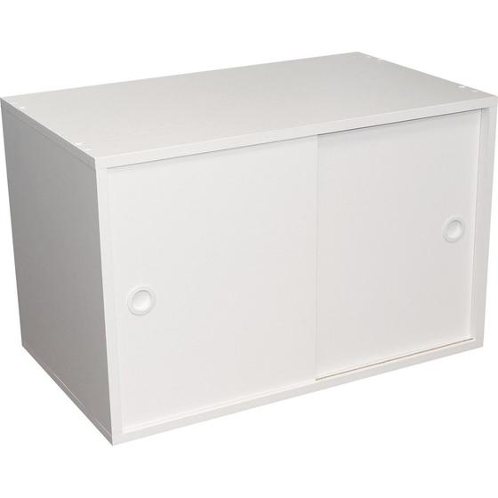 Armário Módulo PT com Porta Correr Branco Menor preço em Armário Módulo PT com Porta Correr Branco