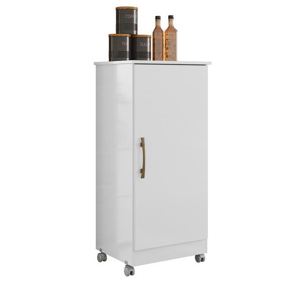 Armário Multiuso 1 Porta Lírio Branco 996440 Moval Menor preço em Armário Multiuso 1 Porta Lírio Branco 996440 Moval