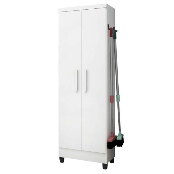 Imagem de Armário Multiuso 879 Com 2 Portas Cor Branco - Qmovi