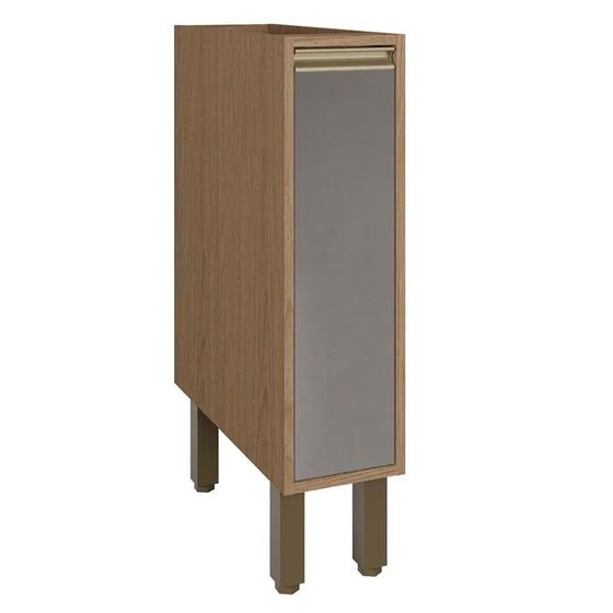 Armario Multiuso Balcao 1 Gaveta Telescópica Porta Temperos 20x53 cm Vitória Rimo Carvalho/Areia - 100% MDF Menor preço em Armario Multiuso Balcao 1 Gaveta Telescópica Porta Temperos 20x53 cm Vitória Rimo Carvalho/Areia - 100% MDF