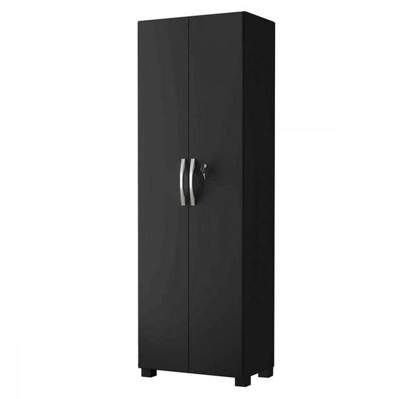Imagem de Armário Multiuso Com Chave 2 Portas Nt 4020 Preto