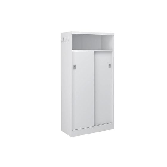 Imagem de Armário Multiuso Infantil 528 c/ 2 Portas de Correr Branco - Carraro