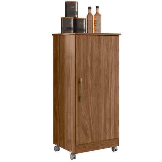 Armário Multiuso Lírio 49cm 1 Porta Naturale Moval Imagem de Armário Multiuso Lírio 49cm 1 Porta Naturale Moval