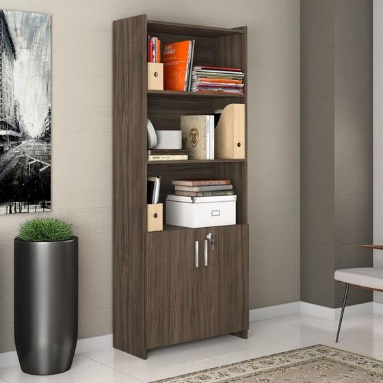 Armario Multiuso Notavel 2 Portas com Chave e Prateleiras Escritorio Nogal Trend é ruim? Armario Multiuso Notavel 2 Portas com Chave e Prateleiras Escritorio Nogal Trend é boa?