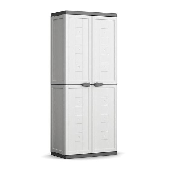 Armário Multiuso Plástico Jolly Alto Bege Keter Menor preço em Armário Multiuso Plástico Jolly Alto Bege Keter
