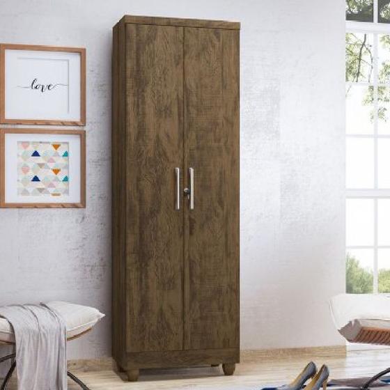 Armário Multiuso Sapateira Com Chave 2 portas e 5 Prateleiras Isabela ...