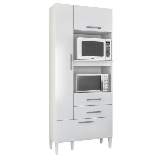 Armario Multiuso Seul Torre Cozinha com 3 Portas e 2 Gavetas Menor preço em Armario Multiuso Seul Torre Cozinha com 3 Portas e 2 Gavetas