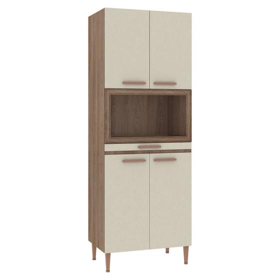 Imagem de Armário Paneleiro 70cm para Forno com Moldura 4 Portas Style Pf800 Manchester/Champagne