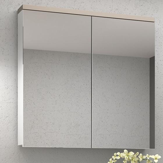Armário para Banheiro 90cm Cewal com 02 portas Branco/Gianduia Menor preço em Armário para Banheiro 90cm Cewal com 02 portas Branco/Gianduia