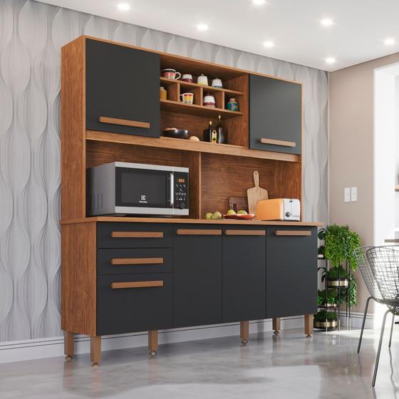 Imagem de Armário para Cozinha 6 Portas 2 Gavetas Luna Plus