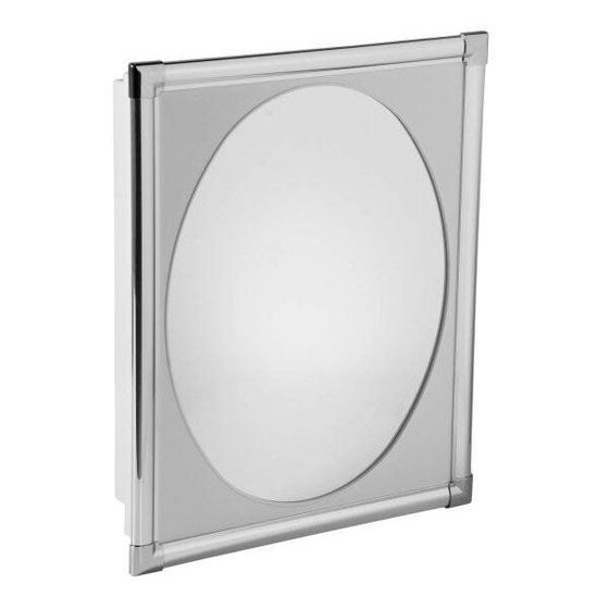 Imagem de Armário Plástico com Perfil de Alumínio Versátil com Espelho 38cmx47cmx10cm AL35 Astra