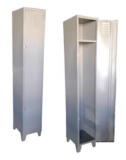 Armário Roupeiro De Aço Vestiário Academia 1 Porta Locker Cinza Menor preço em Armário Roupeiro De Aço Vestiário Academia 1 Porta Locker Cinza