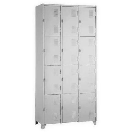 Armário Roupeiro De Aço Vestiário Academia 12 Portas Locker Cinza Menor preço em Armário Roupeiro De Aço Vestiário Academia 12 Portas Locker Cinza