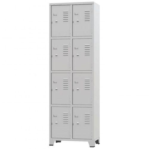 Armário Roupeiro De Aço Vestiário Academia 8 Portas Locker Cinza é boa?