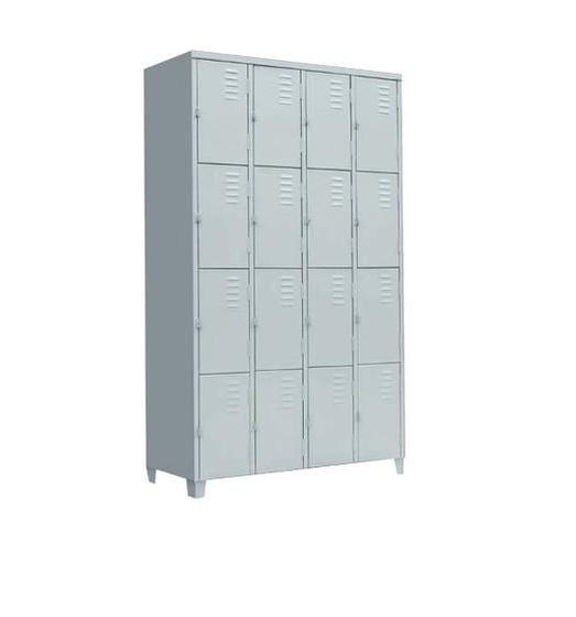 Armário Roupeiro de Aço Vestiário Com 16 Portas Guarda-Volumes Locker Menor preço em Armário Roupeiro de Aço Vestiário Com 16 Portas Guarda-Volumes Locker