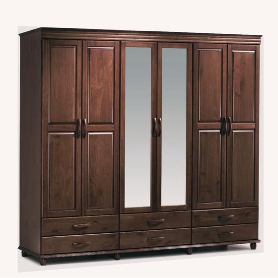 Armário Sevilha 6 Portas 6 Gavetas Madeira Maciça Weihermann Outros