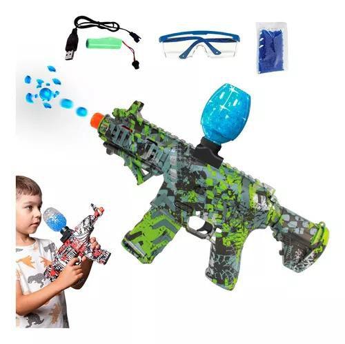 Imagem de arminha Bolinha De Gel Infantil Ak47 Elétrica Automática