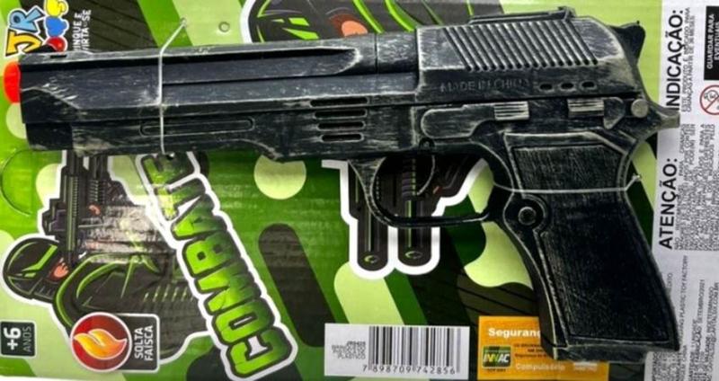 Imagem de Arminha de brinquedo pistola plástica faz barulho brinquedo