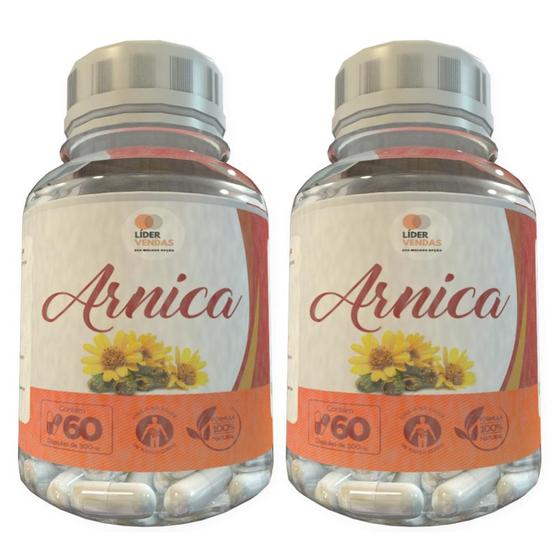 Imagem de Arnica - 60 Cáps 500Mg Kit Com 2 Potes