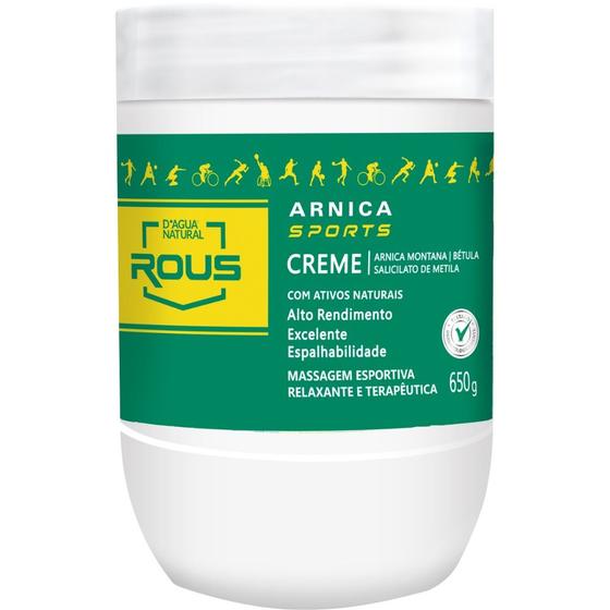 Imagem de ARNICA SPORTS CREME DE MASSAGEM ESPORTIVA 650G D'agua natural