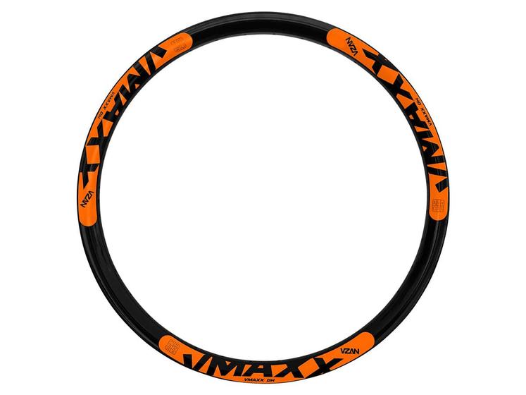 Imagem de Aro 26 MTB Para Disco Vzan Vmaxx LT 36 Furos Preto Laranja