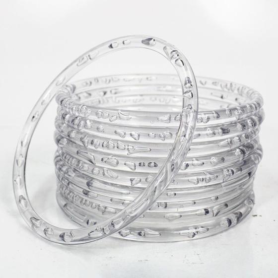 Imagem de Aro Plástico Argola 15cm Transparente Para Mandala Artesanato 30 Peças