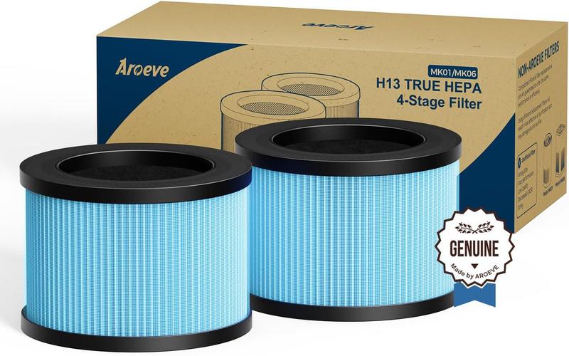 Imagem de AROEVE Filtro de ar de substituição 4 em 1 H13 HEPA kit c 2
