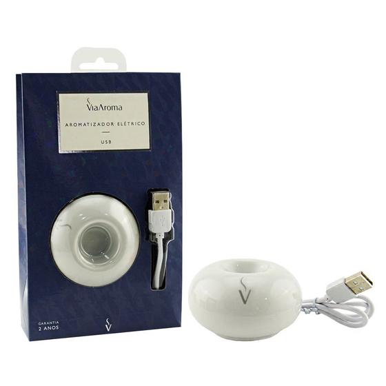 Imagem de Aromat. via aroma usb porcelana com led