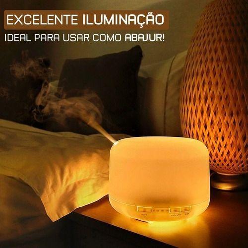 Imagem de Aromatizador Difusor Aromas Elétrico Usb Led 7 Cores 300ml