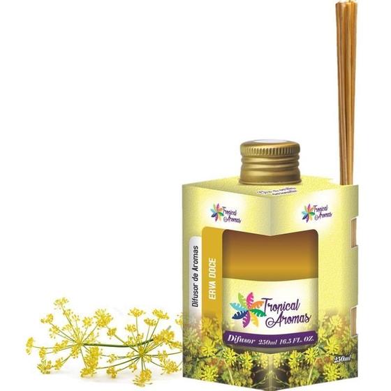 Imagem de Aromatizador Difusor De Ambiente 250Ml Erva Doce Com Palitos