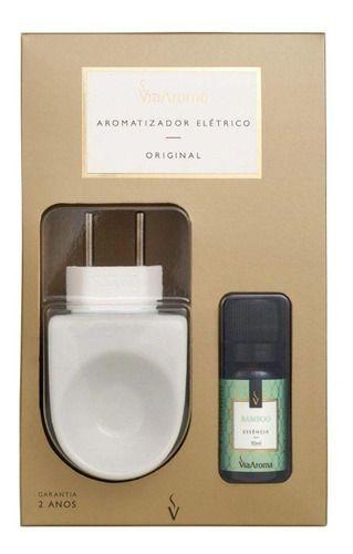 Imagem de Aromatizador Difusor Elétrico Porcelana E Essência Via Aroma