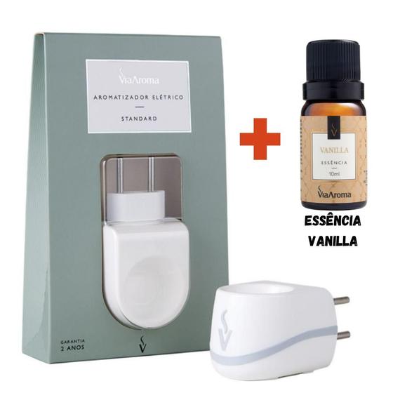 Aromatizador Difusor Elétrico Tomada Via Aroma com Essência Vanilla