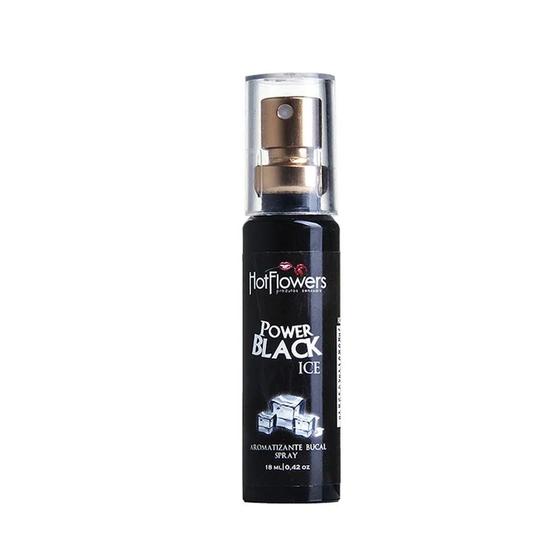 Imagem de Aromatizante bucal power black ice spray 18ml hot flowers